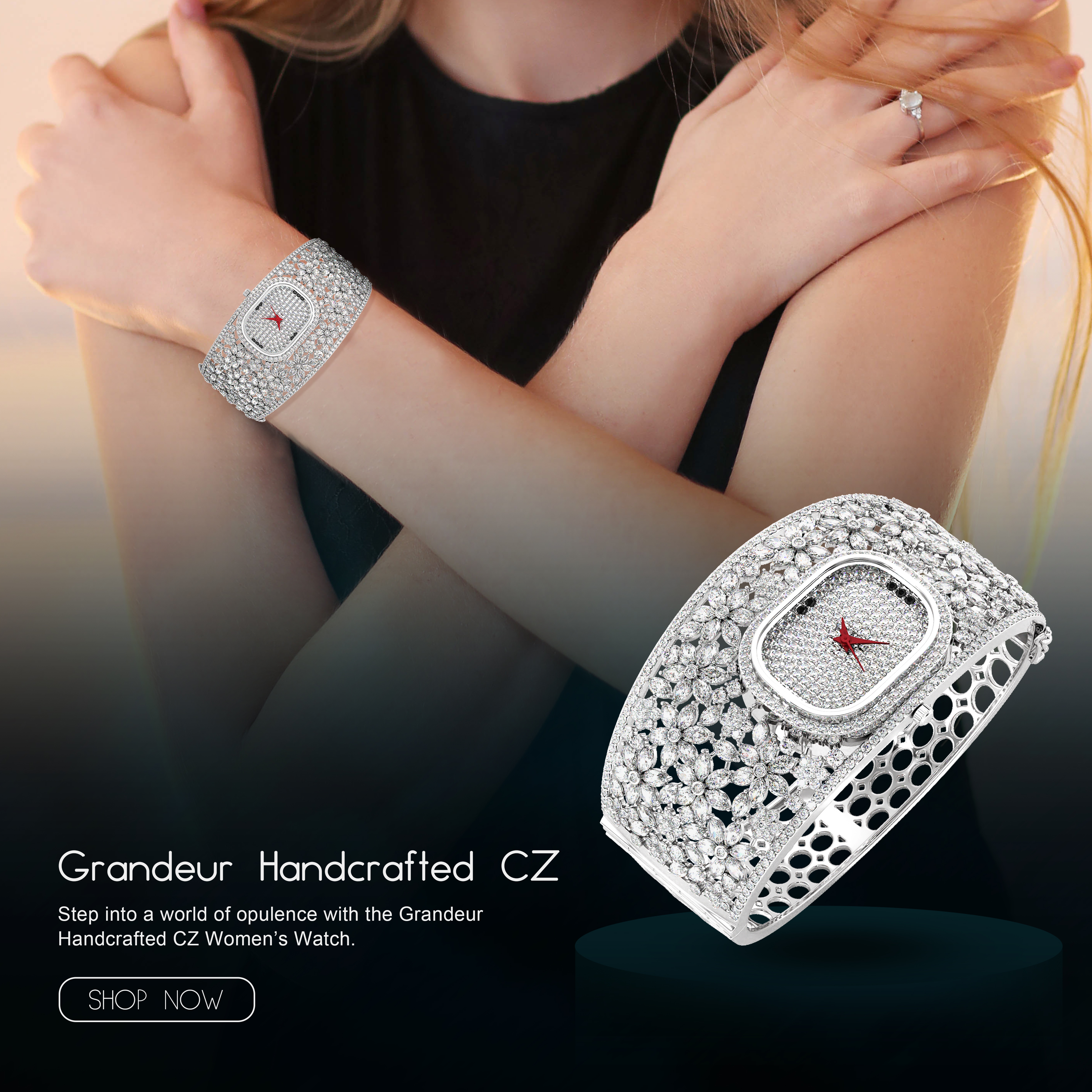 Women's American Diamond Designer Watch